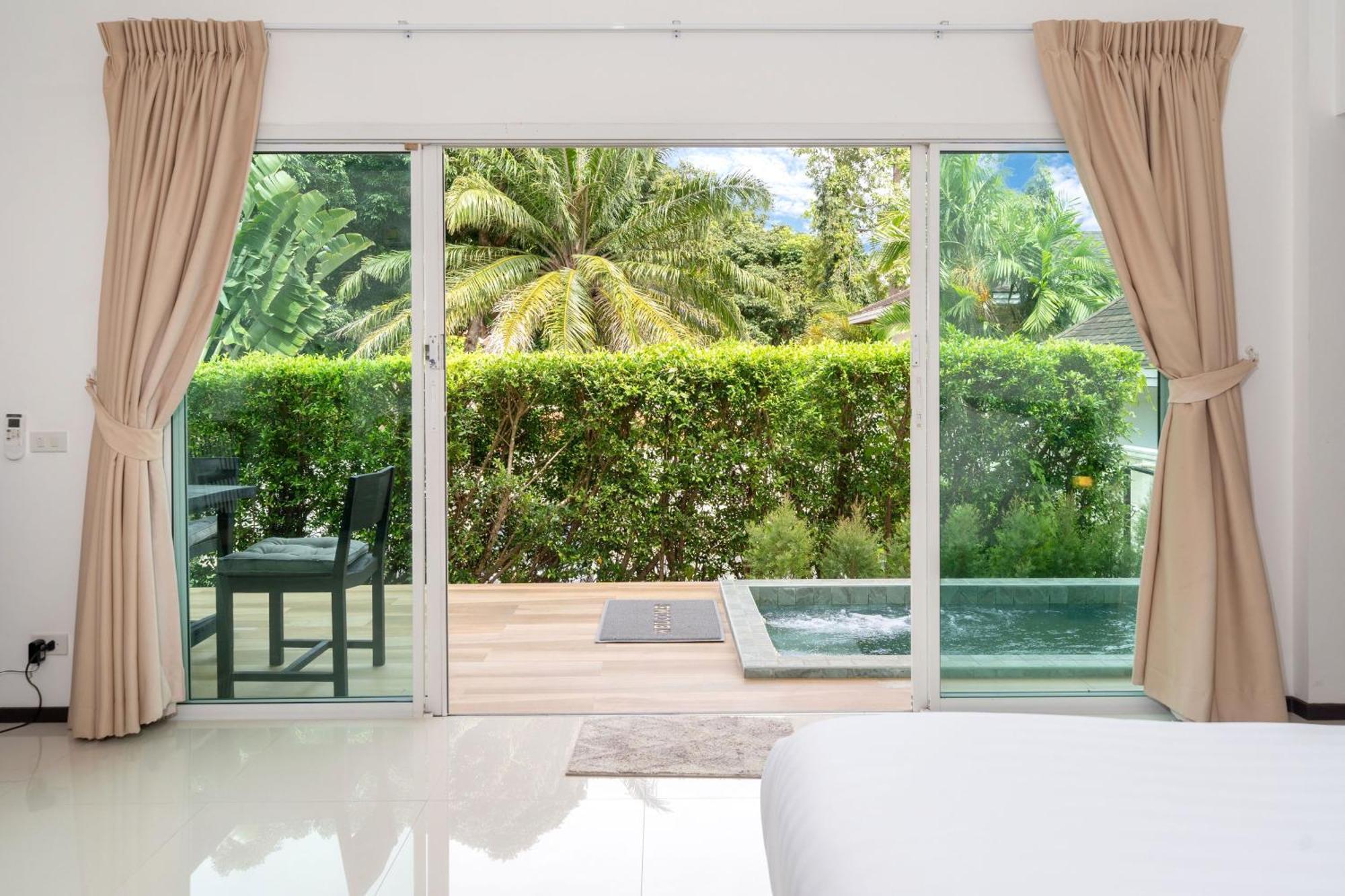 Oxavia Garden Oasis In Nai Harn - Your Private Tropical Garden With 3 Cabins And Jacuzzi Rawai Exteriör bild
