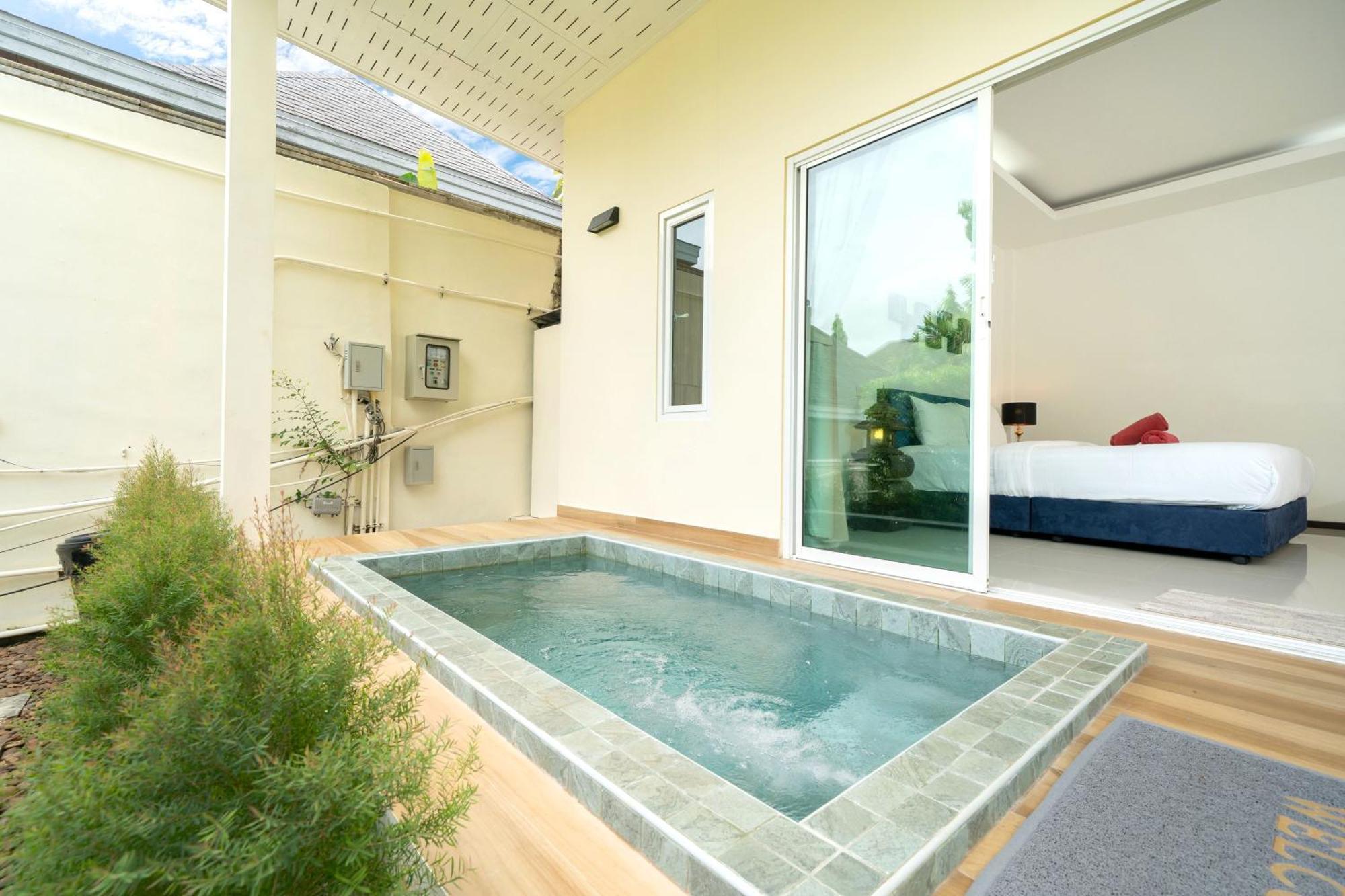 Oxavia Garden Oasis In Nai Harn - Your Private Tropical Garden With 3 Cabins And Jacuzzi Rawai Exteriör bild