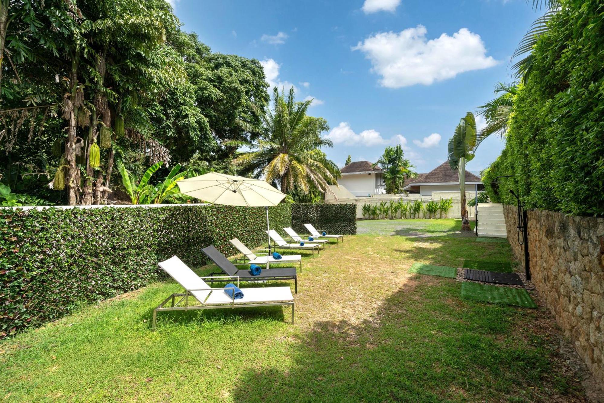 Oxavia Garden Oasis In Nai Harn - Your Private Tropical Garden With 3 Cabins And Jacuzzi Rawai Exteriör bild
