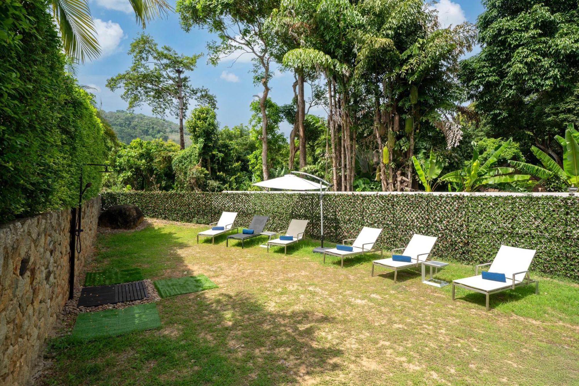 Oxavia Garden Oasis In Nai Harn - Your Private Tropical Garden With 3 Cabins And Jacuzzi Rawai Exteriör bild